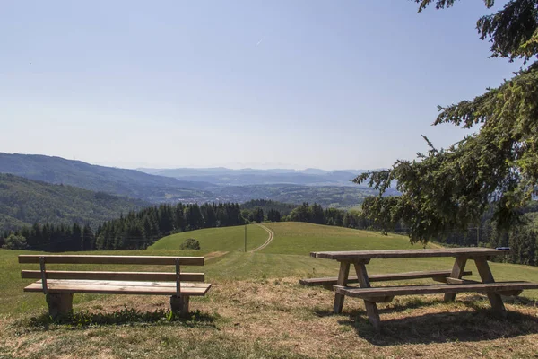 Panorama Von Schweigmatt Schwarzwald Bis Den Alpen — Stockfoto