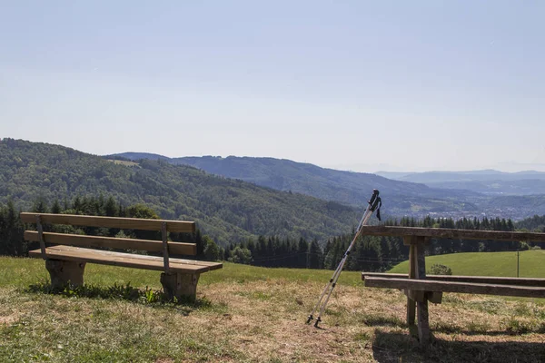 Panorama Schweigmatt Selva Negra Los Alpes — Foto de Stock