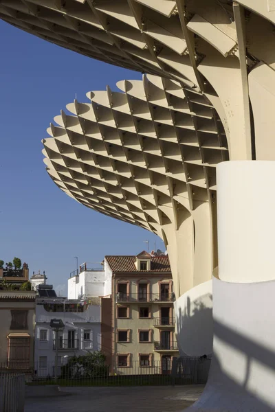 Современное Строительство Metropol Parasol Историческом Центре Севильи Испания — стоковое фото