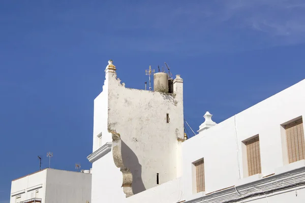 Fachadas Blancas Conil Frontera España — Foto de Stock