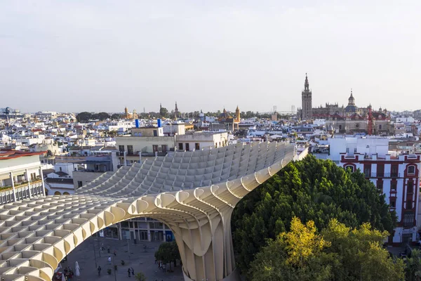 Vista Sobre Telhados Sevilha Catedral Espanha — Fotografia de Stock