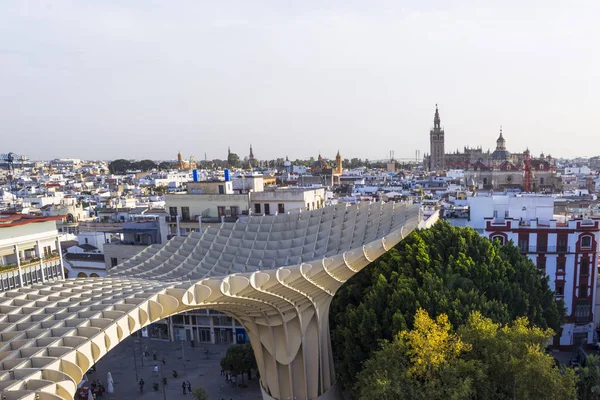 Vista Sui Tetti Siviglia Sulla Cattedrale Spagna — Foto Stock