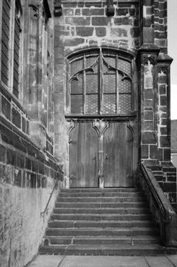 Tarihi bir ev giriş Goerlitz, Polonya