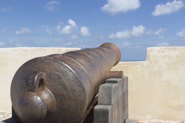 Top Fortaleza de Sagres, Algarve, Portekiz, doğal görünümünü