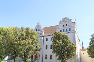 Old Town cepheler Bautzen, Almanya, seçici odak içinde 