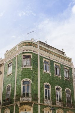 Cephe evin azulejos, Lagos, Portekiz ile dekore edilmiş