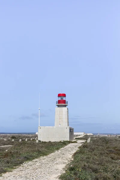 Vista Para Farol Cap San Vicente Algarve Portugal — Fotografia de Stock
