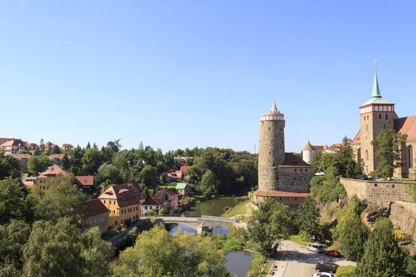 Vista Cidade Histórica Velha Bautzen Alemanha — Fotografia de Stock