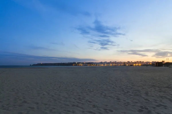 Sandy Beach Malam Hari Lagos Portugal — Stok Foto