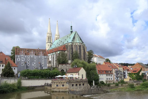 德国戈里茨的圣彼得和保罗教堂景观 — 图库照片