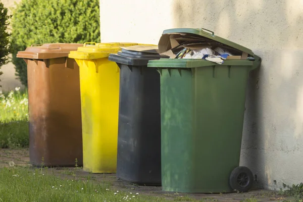 garbage bins in the bin