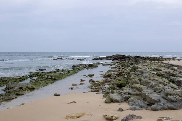 Vista Panorâmica Praia Areia Trafalgar Espanha — Fotografia de Stock