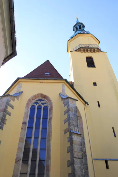 Arquitectura Iglesia San Nicola Pulsnitz Alemania — Foto de Stock