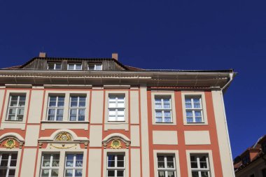 Eski kasaba cephe Bautzen, Saksonya, Almanya