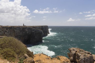 Doğal görünümü peyzaj Sagres ve Atlantik Okyanusu, Portekiz