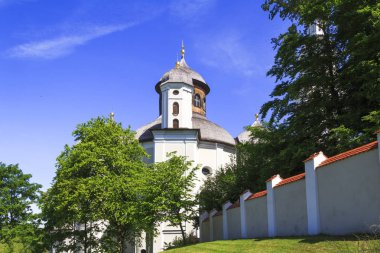 Görünüm hac Kilisesi Maria Birnbaum, Bavyera, Almanya