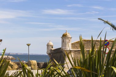 Fort Ponta da Bandeira giriş liman Lagos, Algarve, Portekiz