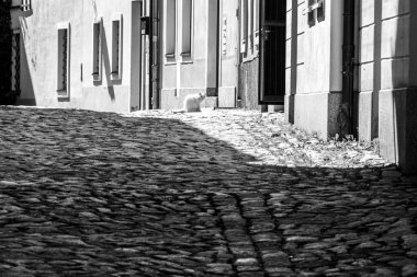 Old Town cepheler, seçici odak 