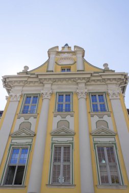 Eski kasaba cephe Bautzen, Saksonya, Almanya