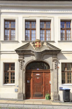 Goerlitz, seçici odak eski şehir cepheler 