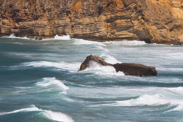 Doğal Kayalık Beach Sagres Adlı Görünümünü — Stok fotoğraf