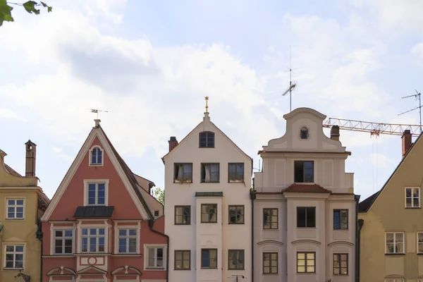 Altstadtfassaden Selektiver Fokus — Stockfoto