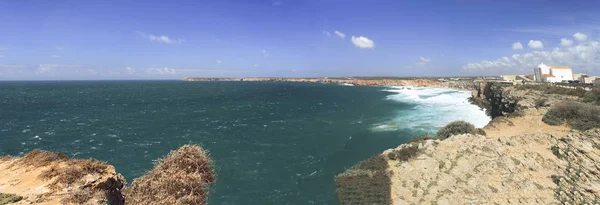 Schilderachtig Uitzicht Het Landschap Bij Sagres Atlantische Oceaan Portugal — Stockfoto