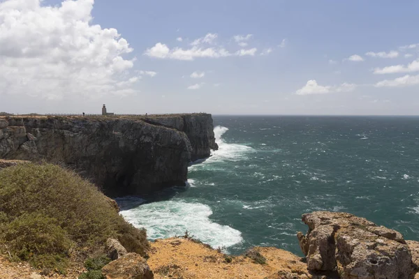 Vista Panorâmica Paisagem Sagres Oceano Atlântico Portugal — Fotografia de Stock