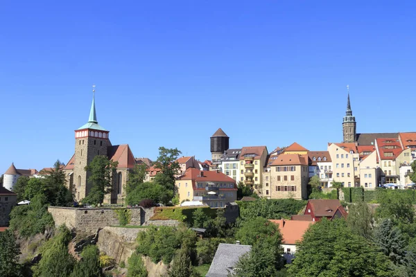 Widok Starego Miasta Bautzen Niemcy — Zdjęcie stockowe