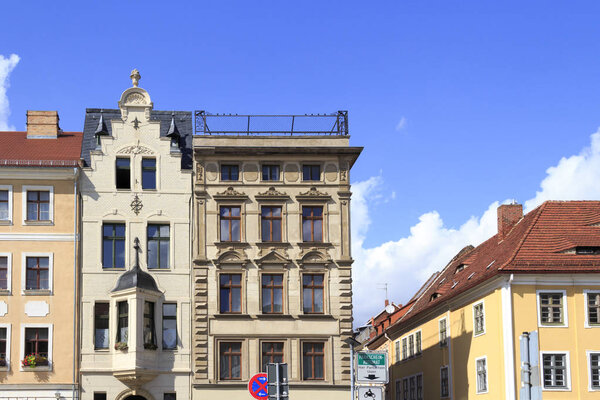 View on architecture of old town Goerlitz, Germany