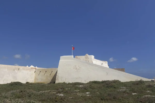 Мальовничим Видом Форталеза Sagres Алгарве Португалія — стокове фото