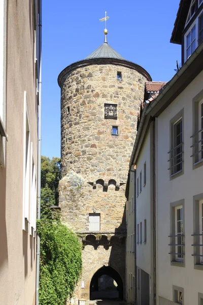 Gamla Stan Fasader Bautzen Tyskland Selektiv Fokus — Stockfoto