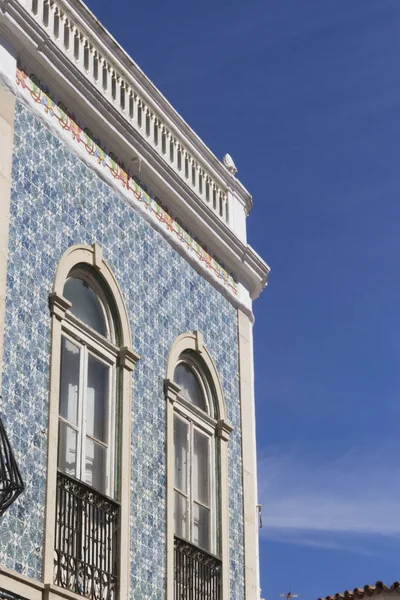 Widzenia Ozdobione Azulejos House Lagos Portugalia — Zdjęcie stockowe