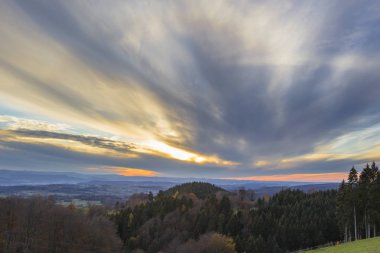 Alpler üzerinden şehir Wehr Sweigmatt kara orman üzerinden Panorama