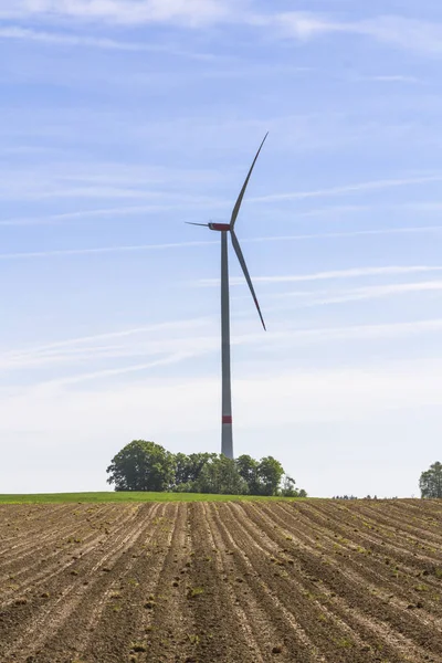 Vindkraftverk Lantlig Miljö — Stockfoto