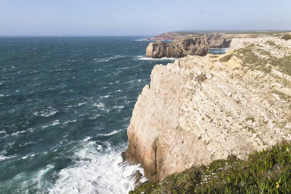 Paisaje Rocoso Fortaleza Sagres Portugal — Foto de Stock