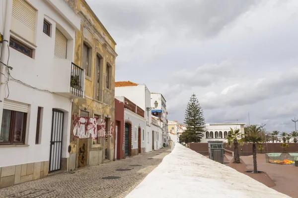 Antigas Fachadas Edifícios Lagos Nigéria — Fotografia de Stock