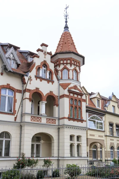 Old Town Facades Foco Seletivo — Fotografia de Stock