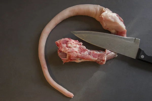 Varejo Porco Doméstico Abatido Preparado Para Processamento — Fotografia de Stock