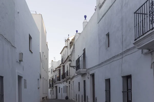 Fachadas Casas Aldeia Branca Vejer Frontera Andaluzia — Fotografia de Stock