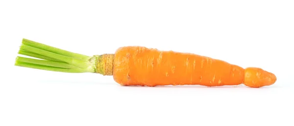 Сырая Морковь Изолировать Белом Фоне — стоковое фото
