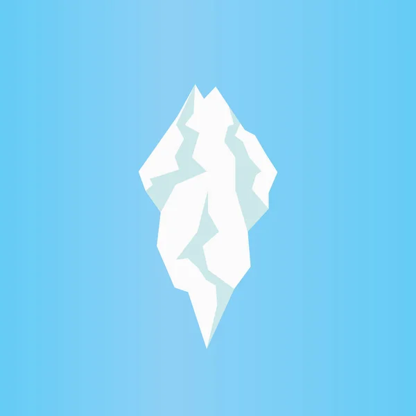 Flat isberg ikonen. Isolerade vektor av istapp. — Stock vektor