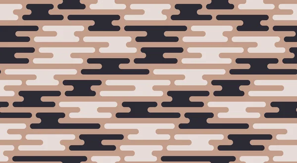 Naadloze zand camouflage patroon. Vector geometrische camo patroon. — Stockvector