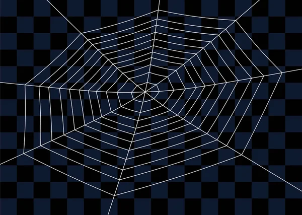 스파이더 웹입니다. 할로윈 디자인을 위한 거미줄 그림입니다. 벡터 배경. — 스톡 벡터