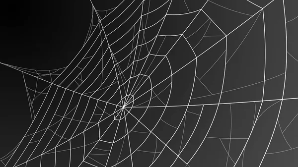 Spinnennetz. Spinnweben-Illustration für das Halloween-Design. Vektorhintergrund. — Stockvektor