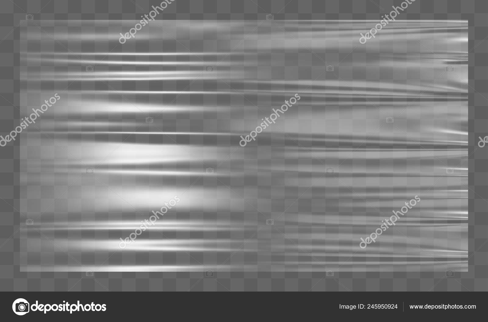 Download Realistic Stretched White Plastic Warp Polyethylene Background Vector Transparent Cellophane Mockup Stock Vector Image By C Vi73 245950924