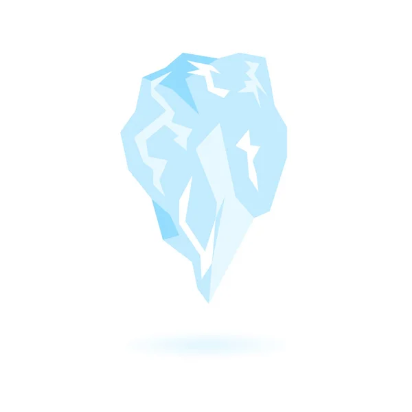 Icono de iceberg plano. Vector aislado del carámbano . — Vector de stock