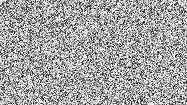 Beyaz gürültü dokusu. Statik parazit grunge vector arka plan. TV ekranı sinyali yok.