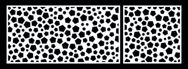 Dekoratif panel için lazer kesim şablonu. Soyut altıgen deseni. Vektör illüstrasyonu