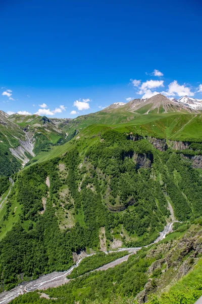 Zomer Georgië Caucasus Mountains — Stockfoto